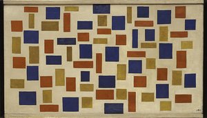 Compositie XI door Theo van Doesburg